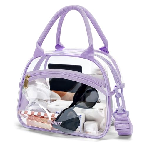 TOURIT Stadium Approved Clear Lunch Bag Transparent Bag with Adjustable Strap Clear Lunch Box for Women Men Work