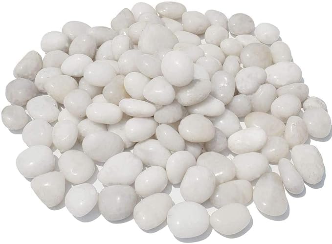 1 Kg Glossy Pebbles Stones for Decoration of Garden Plants Pots Aquarium Small Decorative Marbles (950gm) White (B0D7LXL5YN) Amazon Price History, Amazon Price Tracker
