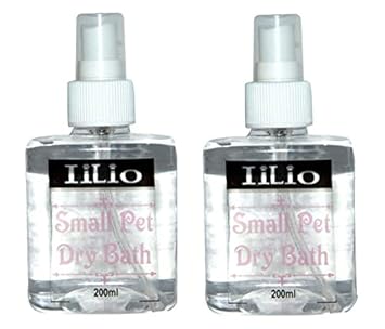 Anti fungal Drybath for Small Pets Pack of 2 (400ml) (Suitable for Dog, Rabbit, Guinea Pig, Hamster)