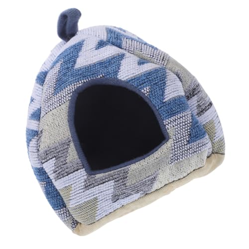 Abaodam Cozy Warm Hamster Nest House Cute Winter Hideout For Small Pets Comfortable Cotton Bed For Dwarf Hamsters and Rats