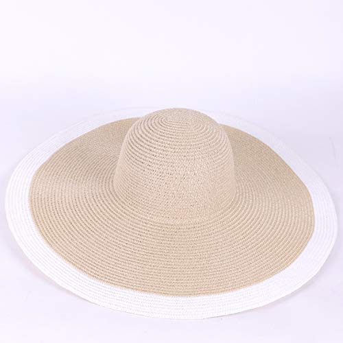 VECRY-Femme-Paille-Large-Bord-Dete-Chapeau-Derby-Pliable-Souple-Plage-Soleil-Chapeaux