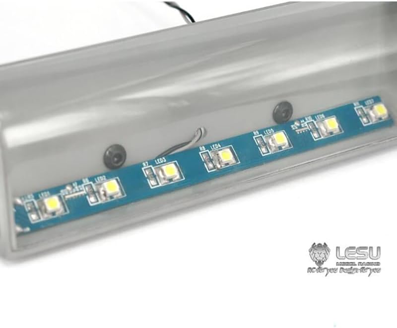 TOUCAN RC HOBBY LESU CNC Cover Metal LED Light Box for 1/14 DIY RC Tractor Truck Model