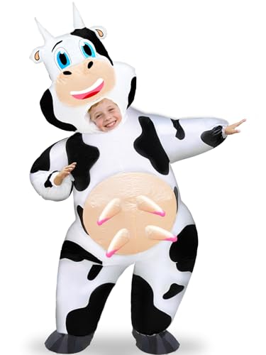 Disfraz inflable de vaca para niños Camlinbo miniatura 1