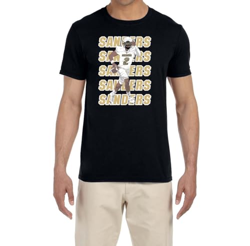 Black Colorado Shedeur Sanders Text Pic T-Shirt