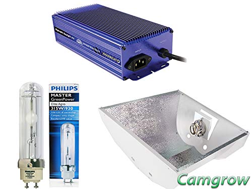 Maxibright Daylight 315W with Phillips CDM Bulbs & Reflector Single or Twin 315 (Kit Single Daylight + Lamp Philips & Ballast)