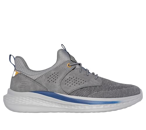 Image of Skechers Men's Streetwear Slade - Breyer Knitted Mesh Bungee Lace W /Quarter Cage Slip On