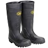 CLC Custom Leathercraft R230 Over The Sock Black PVC Men’s Rain Boot, Size 10