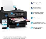 Epson Workforce Pro WF-7310 Wireless Wide-Format Printer with Print up to 13" x 19", Auto 2-Sided Printing up to 11" x 17", 500-sheet Paper Capacity, 2.4" Colour Display, Epson Smart Panel App , Black