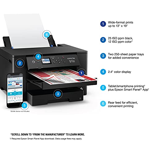 Epson Workforce Pro WF-7310 Wireless All-in-One Wide-Format Inkjet Printer - image 4