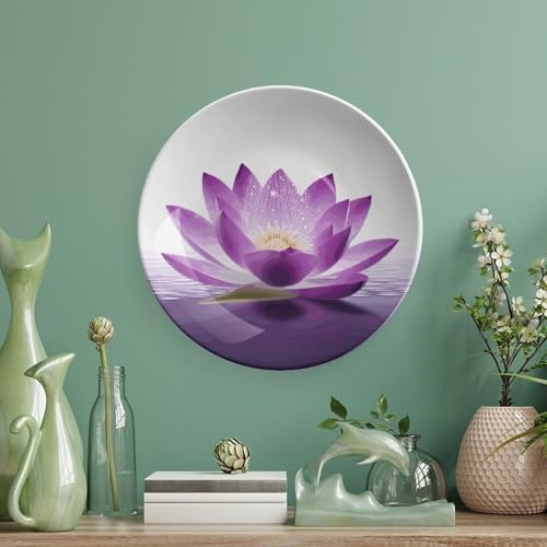 Plato decorativo de cerámica Bone China de 6 pulgadas blanco miniatura 5
