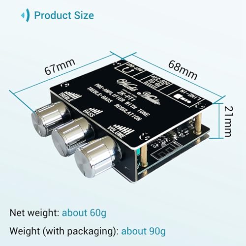 Carte de décodeur Bluetooth 5.0 PT1 pré-module stéréo à double canal à faible bruit x8 - 7
