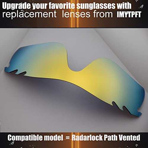Lentes Oakleys Radarlock Path ventilado en oro de 24 quilates espejo 5
