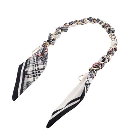 Image of Silk Scarf Purse Chain Strap Handbag Handle Replacement Elegant Bag Decoration for Ladies Bag