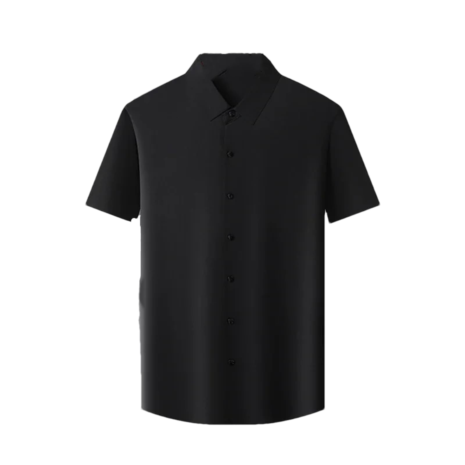 Chemise décontractée homme noire ajustée pour silhouette élancée - 8
