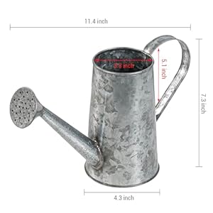 Mygift7inchsmallrusticgalvanizedmetaldecorativevasesinvintagestylewateringcandesignfordriedflowersandartificialplantssetof2handcraftedinindia Urban Country Home Decor Mygift 7 inch small rustic galvanized metal decorative vases in vintage style watering can design for dried flowers and artificial plants set of 2 handcrafted in india urban country home decor