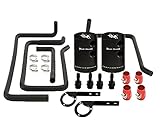 370Z 2009-2020 Baffled Oil Catch Can Kit System | Bull Boost Performance (BLACK)