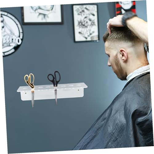 Organisation des outils de coiffure avec ce support ciseaux transparent 2pcs