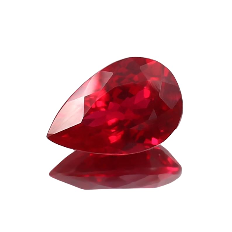 Rubis naturel taillé en poire pour sublimer vos créations de bijoux uniques