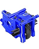 ARRCat Aluminum Center Diff Mount/Differential Cover Mount/Sliding Motor Mount & Steel #45 50T Center Differential Upgrades Part for 1/8 Typhon/Kraton/Outcast/Talion 6S BLX,Navy Blue