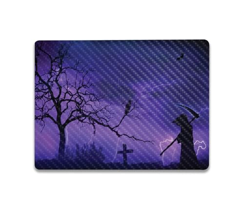 Image of MightySkins Carbon Fiber Skin Compatible with Microsoft Surface Laptop Go 3 (2023) Full Wrap Kit - Mystic Reaper | Protective, Durable Textured Carbon Fiber Finish | Made in The USA