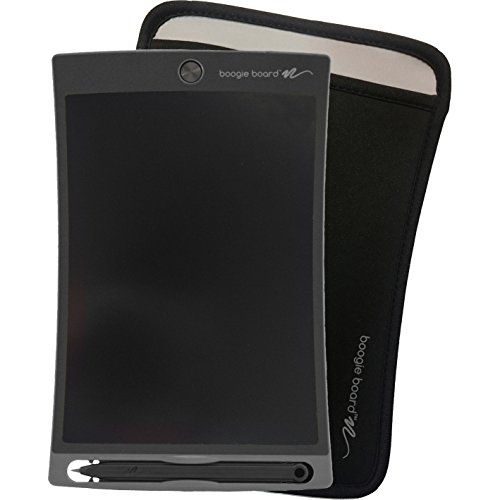 Boogie Board Jot 8.5 LCD Writing Tablet | Smart Paper for Drawing & Note Taking | Includes Black eWriter, Stylus Pen & Boogie Board Sleeve (Bundle)