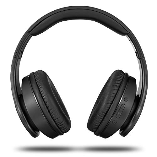 Tuinyo Wireless Headphones Over Ear, Bluetooth Headphones With Microphone, Foldable Stereo Wireless Headsetfor Travel Work Tv Pc Cellphone-Black #TOP3