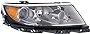 Evan Fischer Headlight Assembly Compatible with 2010-2012 Lincoln MKZ Halogen with Sport Appearance Package CAPA Passenger Side