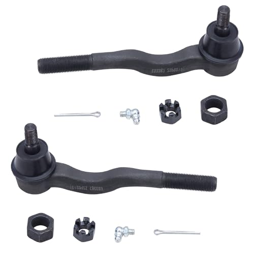 Image of Detroit Axle - 8pc Front End Kit for 1994-2000 Mitsubishi Montero, 1997-2004 Montero Sport, 2 Upper Control Arms w /Ball Joints 2 Lower Ball Joints 4 Inner Outer Tie Rods 1998 1999 Replacement