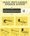 Irosiy Wall Mount Tool Storage Rack 13 Pack Carries 600 lbs Garden Tool Organizer 48in With Large Storage Space,Easy Assembly, Sturdy Design,for Efficient Tool Storage Garage Organization