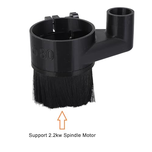Funda antipolvo para fresadora de 37 mm con cepillo denso de nylon para husillo de 80 mm CNC 5
