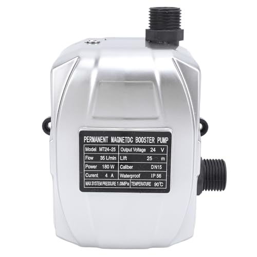 Bomba Elevadora de Presión de Agua DC24V 180W, Bomba de Circulación de Agua para Riego de Jardín, Cocina y Hogar