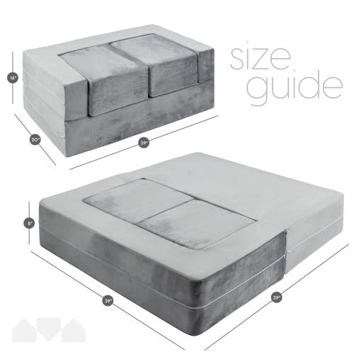 Milliard Kids Couch - Modular Kids Sofa For Toddler And Baby Playroom/Bedroom Furniture (Grey) #TOP2