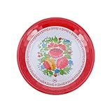 Assiettes émaillées vintage - finition soignée avec une apparence attrayante, ligne lisse, le produit est délicat et vintage, assiette à dîner en émail