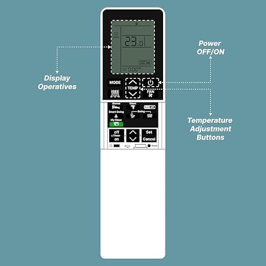 Image of BLACKSHEEP Compatible with Hitachi AC Remote for 1, 1.5, 2 ton Split /Window Air Conditioner - Please Match The Original Remote (AC 236)