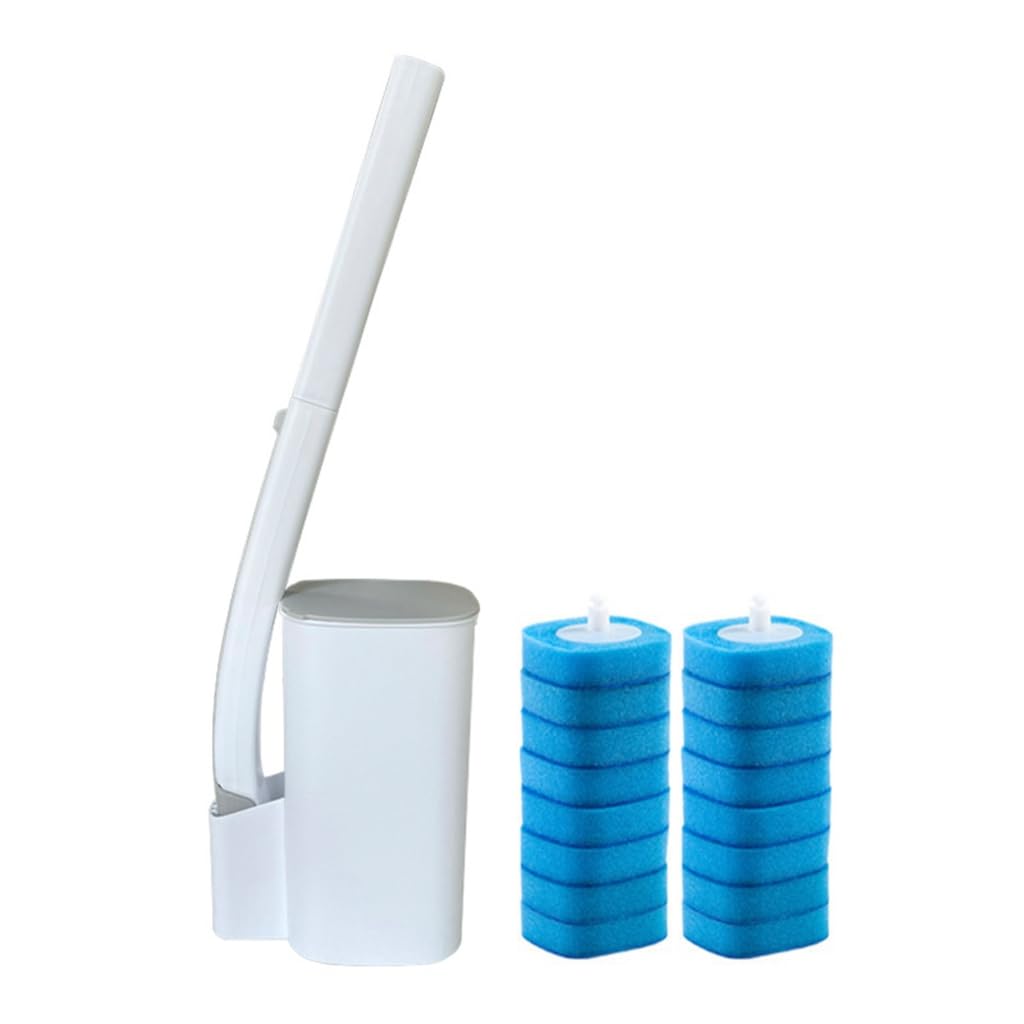 Toilet Brush Cleaner with Long Handle Bathroom Sponge Toilet Brush Toilet Bowl Cleaner Wand