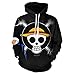 Produktbild MUDIYOU One Piece Hoodie 3D-Druck Bunte Cartoon Muster Pullover Persönlichkeit Mode Erfrischend Atmungsaktive Sweatshirt Männer Und Frauen Liebhaber Jacke-L