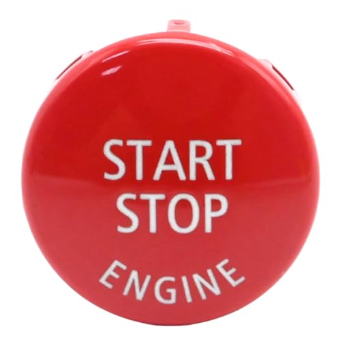 Couvercle bouton d'arrêt de moteur rouge en ABS pour BMW E60 E87 E83