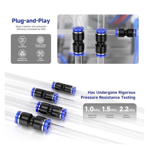 Conector de manguera PY14 de 14mm tipo Y para tubos neumáticos rápidos 6