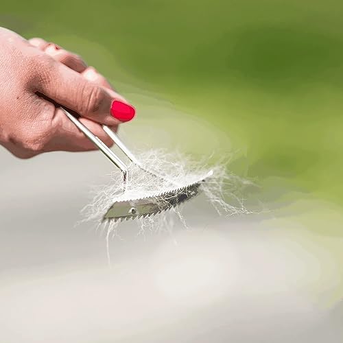 Sprenger - Hundekratzer, Unterwolle und Dreck entfernen, Stahl vernickelt - Silber