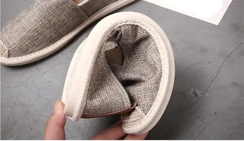 Old Beijing Cloth Shoes Breathable Linen Casual Men's Shoes Canvas Casual Flat Shoes Kung Fu Shoes Walking Shoes Size 39-443