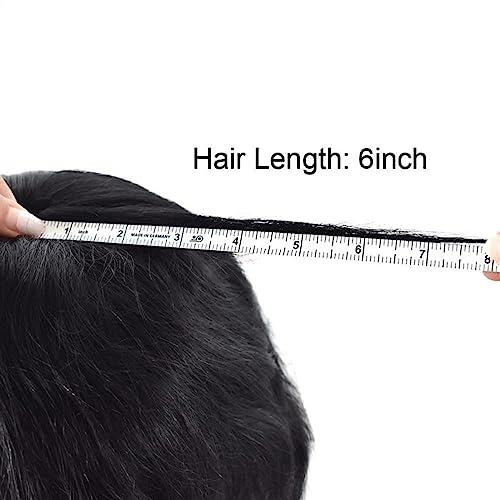 Prothèse de cheveux masculins durable en PU | Solution calvitie naturelle sans nœud visible