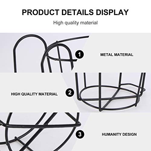 Cabilock Balcony Planters Railing Hanging Iron Railing Planter Hanging Flower Plant Pot Basket Stand Garden Fence Hanging Pot Holder For Succulent Bonsai Container Size S (Black) Fence Planter #TOP1