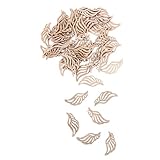 Large application : idéales pour la maison, l'école et les ateliers d'artisanat, ces pièces en bois ajoutent de la personnalité et une touche artistique à vos projets, mettant en valeur votre créativité et votre goût, ailes pour ornements, breloques ailes d'ange