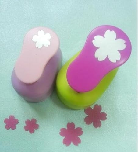Since 2pcs(2.5cm,1.6cm) Sakura Shape Craft Punch Set Punch Craft Scrapbooking School Paper Puncher eva Hole Punch