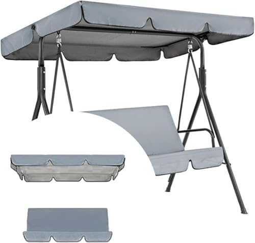 Outdoor Swing Canopy Replacement,3 Seat Patio Swing Top Cover,65x 45x 5.9in