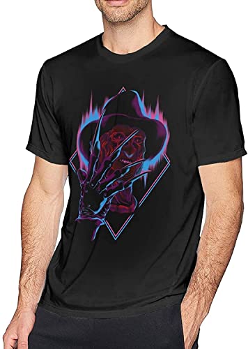 KINKA Freddy Krueger Men Classic Short Sleeve Crewneck Cotton Comfortable T Shirt Camisetas y Tops(XX-Large)