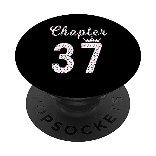 37 cumpleaños para mujer PopSockets PopGrip Intercambiable
