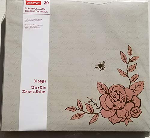 CRAFTSMART Scrapbook Album 30 Pages 12 X 12 in. Post Bound Expandable