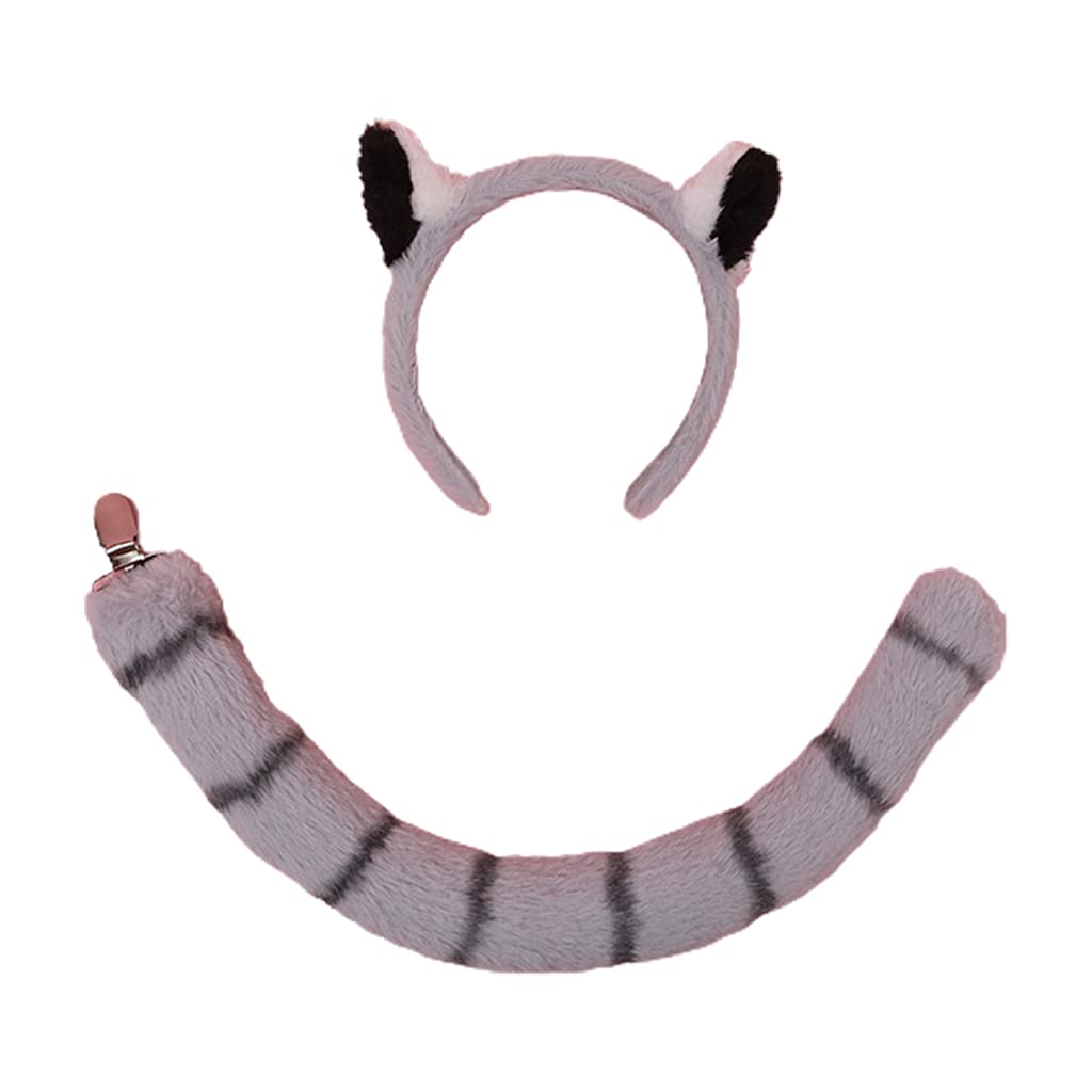 Serre-Tête Fait Main En Fausse Fourrure Avec Oreilles De Loup Oreille