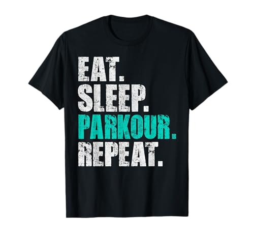Eat Sleep Parkour Repeat Freerunning Kids Novelty T-Shirt